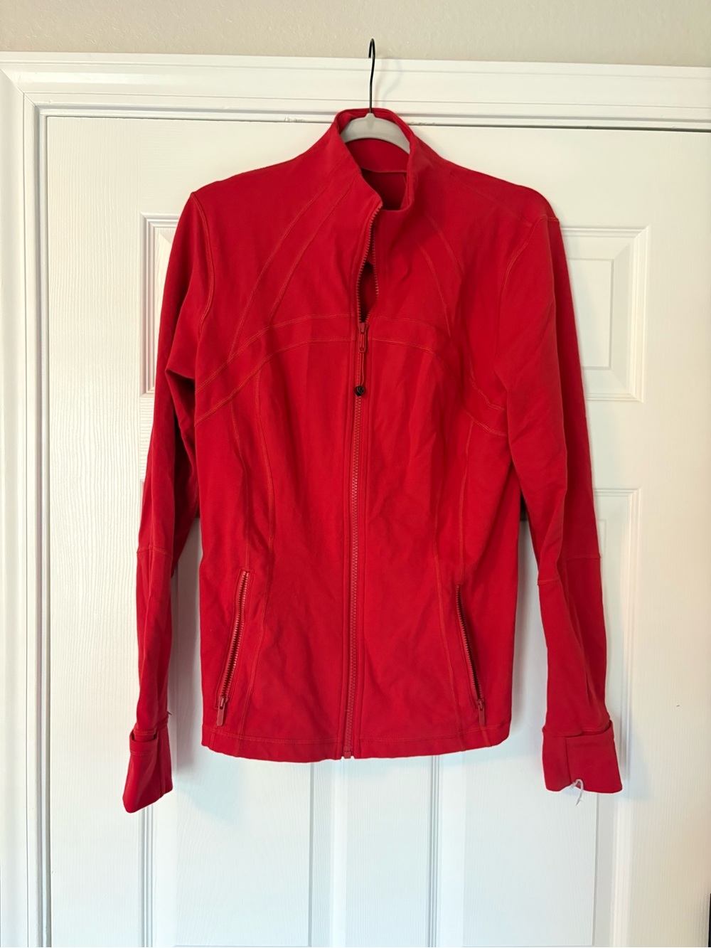 lululemon athletica Women’s Red Zip-Up Bomber Jacket